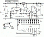 Sound Level Indicator circuit diagram