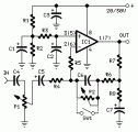 Stereo Preamplifier with Bass-boost circuit diagram