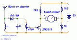 Field-strength meter circuit diagram