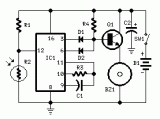 Fridge door Alarm circuit diagram