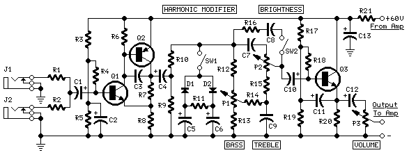 60w Guitar Amplifier Circuit Diagrams
