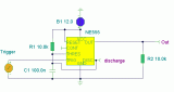 NE555 Basic Monostable circuit diagram