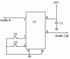 Simple Digital Volume Control circuit diagram