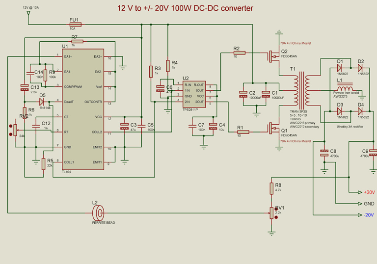 AC DC Converter Circuit Diagram
