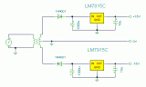 Dual Regulated Power Supply circuit diagram