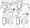Digital Step-Km Counter circuit diagram
