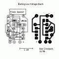 Precision Receiver Battery Low Voltage Alarm circuit diagram