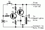 Headlights Timer circuit diagram