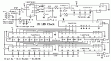 28 LED Clock Timer circuit diagram