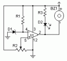 Low Voltage Alarm circuit diagram