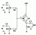 FET Audio Mixer circuit diagram