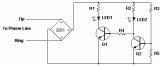 Phone Busy Indicator circuit diagram